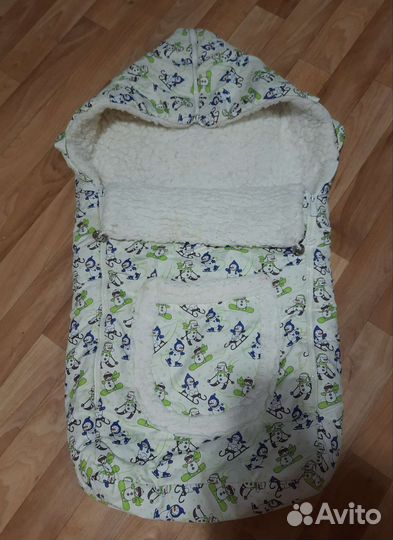 Зимний конверт в коляску/санки