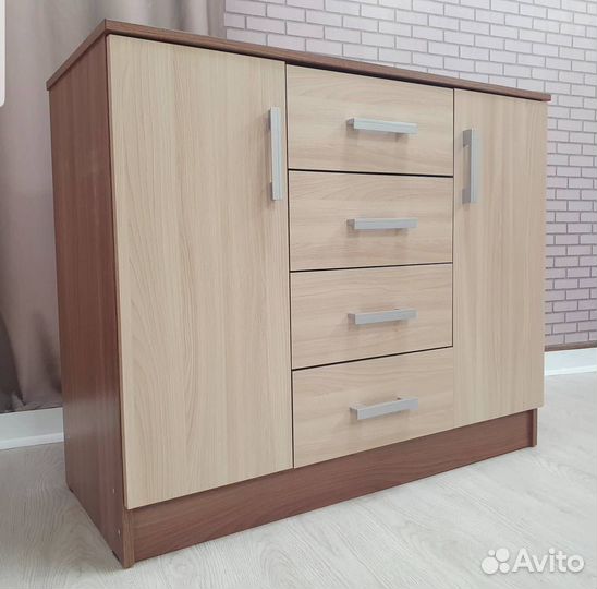 Комод новый 4 ящика 2 двери / Доставка 1-5 дней