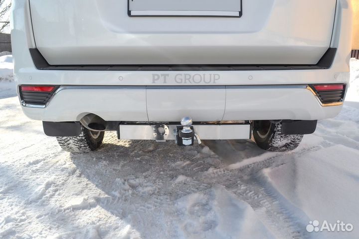 Фаркоп тсу нержавейка Тойота Ленд Крузер 300 2021