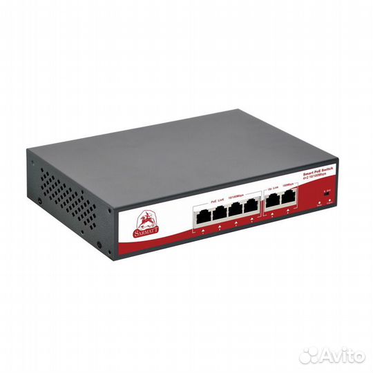 Коммутатор на 4 PoE порта SR-PS0420FBL