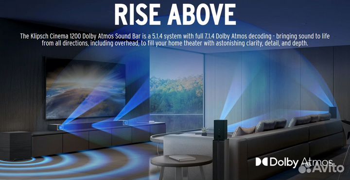 Саундбар Klipsch Dolby Atmos 5.1.39