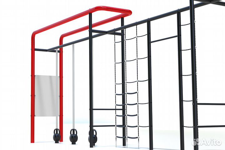 Уличный комплекс с функциональными петлями, сетью