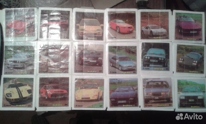 Полный набор вкладышей Bombibom 1 серии (60 шт)