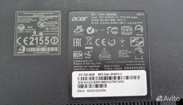 Ноутбук acer