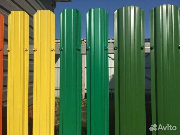 Забор из евроштакетника