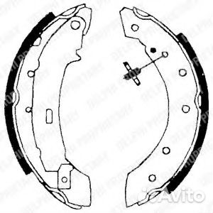LS1717 К-т колодок барабанных renault, psa