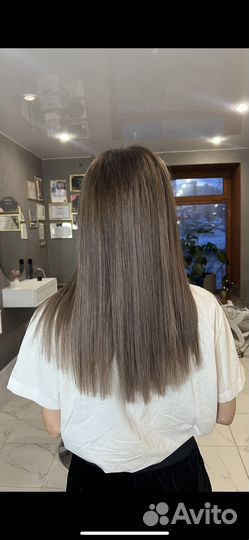 Волосы 40 см 50 грамм б/у детские