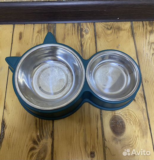 Миска для кошек металлическая