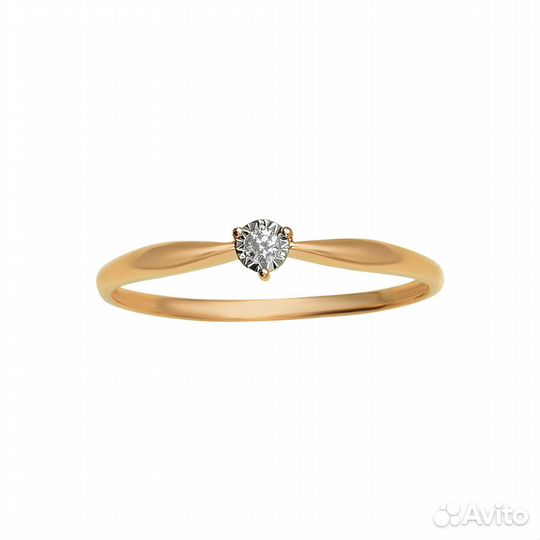 Кольцо Золото с бриллиантом