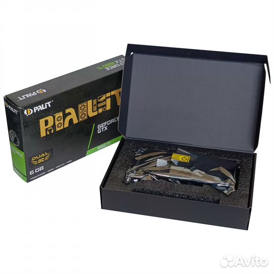 Видеокарта palit GeForce GTX 1660 TI dual OC 6гб