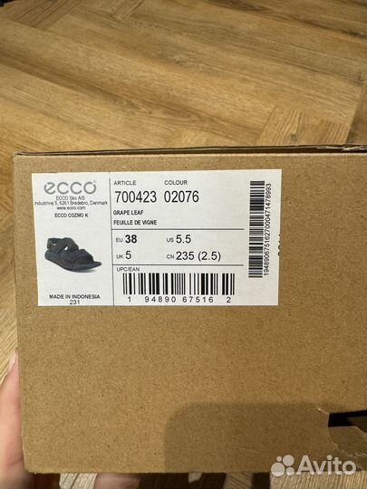 Сандалии ecco 38