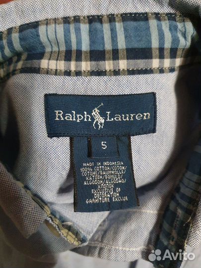 Рубашка Polo Ralph Lauren на мальчика 110см