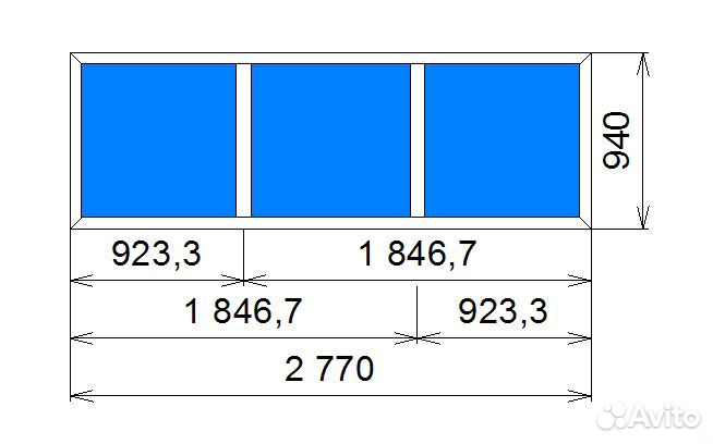 Пластиковое окно готовое