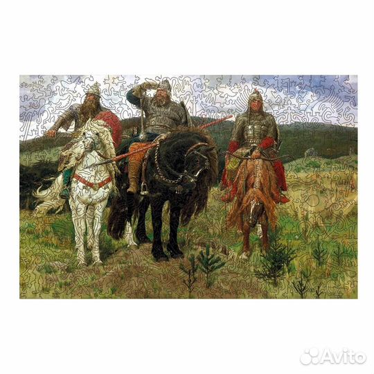 Деревянный пазл Богатыри (davici)