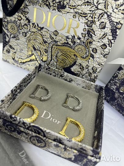Сережки Dior