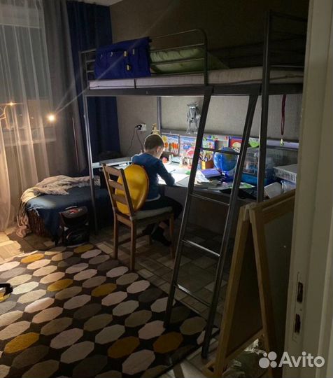 Кровать чердак IKEA со столом