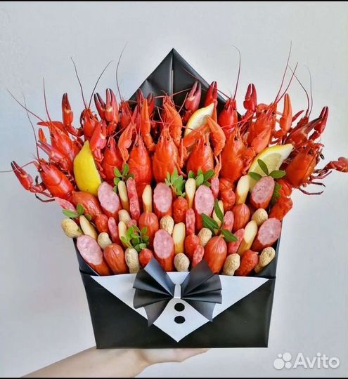 Мужской букет из раков