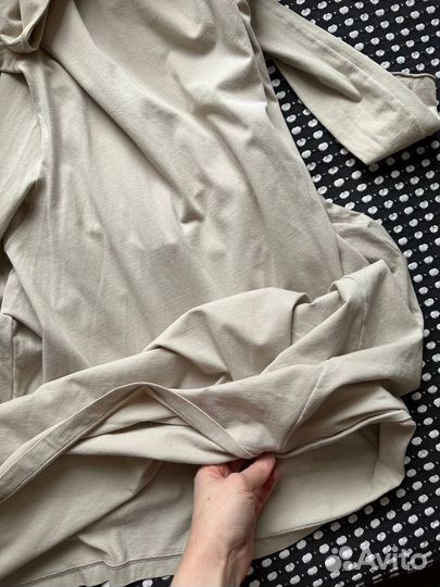 Платье трикотажное бохо бежевое Мama B XS S 42