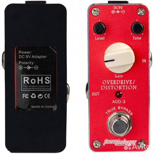 Педаль эффектов Tomsline AOD-3 Overdrive / Distort