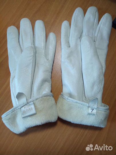 Перчатки кожаные. Зима