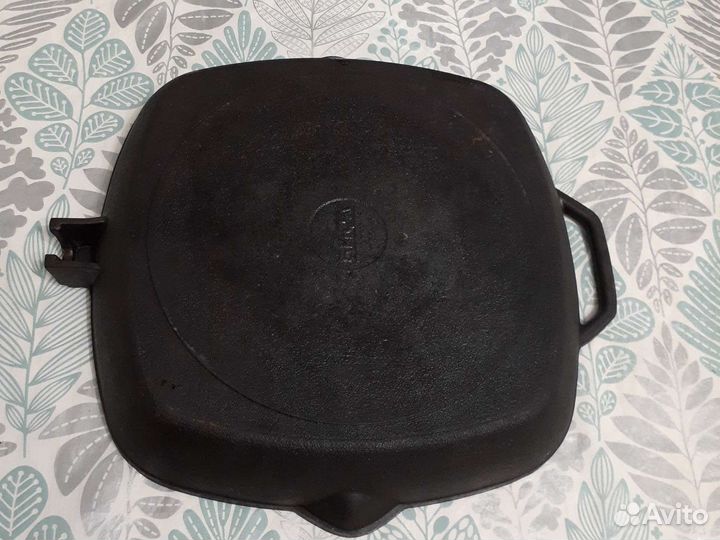 Чугунная сковорода гриль