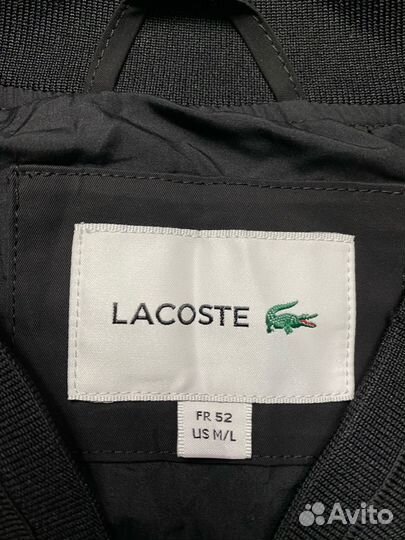 Lacoste Bomber Black Куртка Бомбер Черная