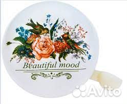 Звонок велосипедный рисунок лучшие розы 50мм