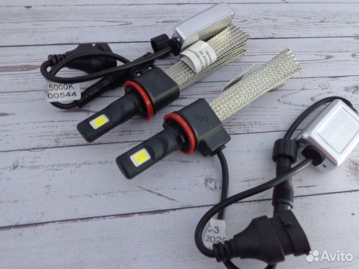 Комплект LED ламп головного света H7(гибкий кулер)