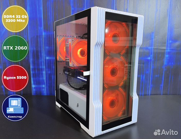 Игровая станция AMD5500-RTX2060-32DDR4-CEP8367-A520