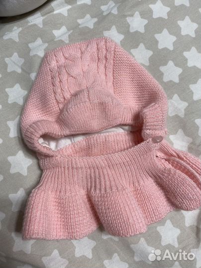 Шапка шлем с манишкой