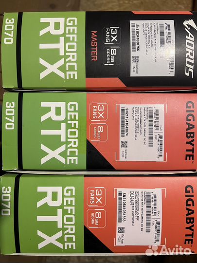 Видеокарта rtx 3070 (no lhr)