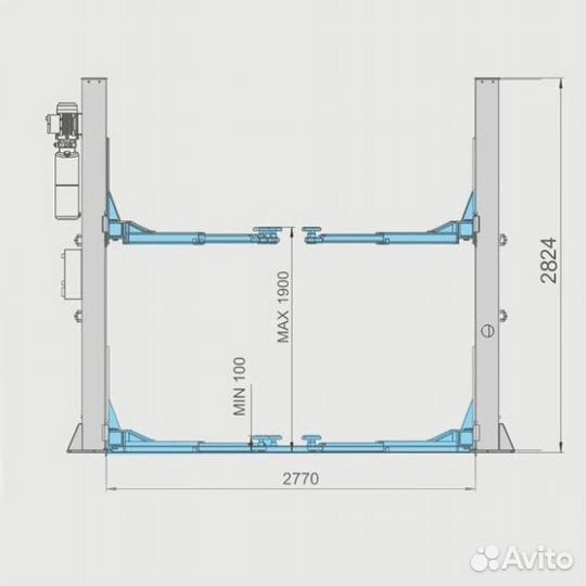 Подъемник двухстоечный