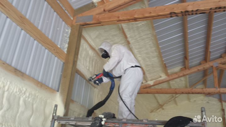 Утепление пенополиуретаном методом заливки