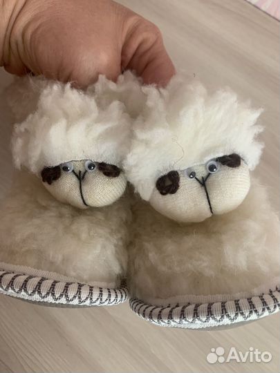 Детские тапочки(чуни) из овчины