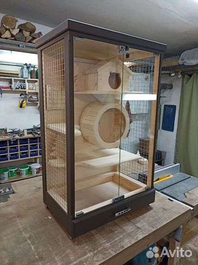 Клетка витрина для грызунов, шиншилл, дегу