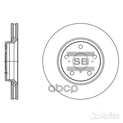SD4605 диск тормозной передний Toyota Auris/Av