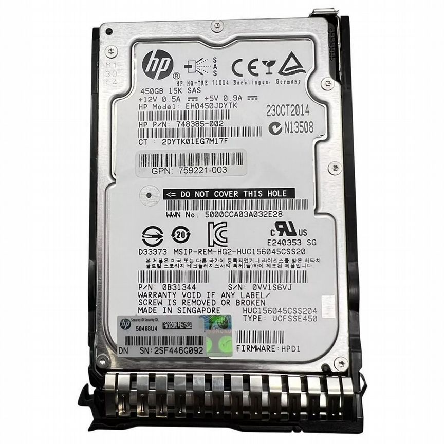 [EH0450JDYTK] Жесткий Диск Hp 450gb Sas 2,5" Hdd Eh0450jdytk