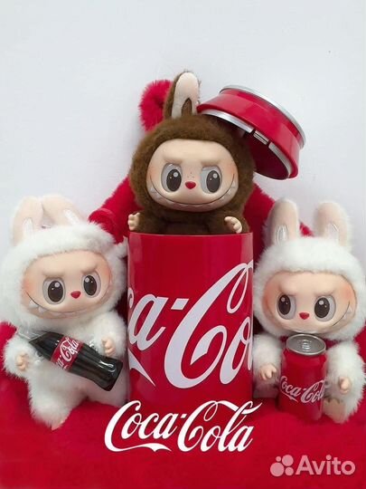 POP mart Labubu CocaCola Vinyl Face Plush