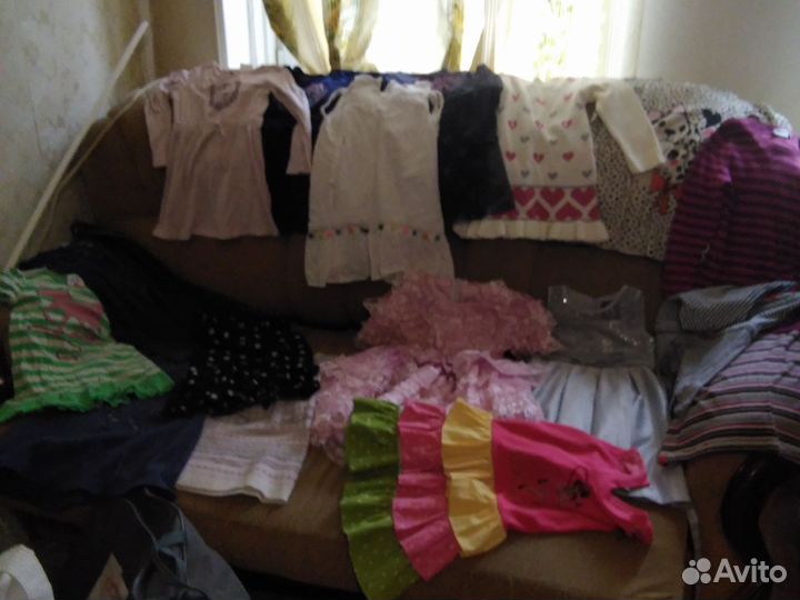 Детские платья для девочек 112-116см (пакетом)