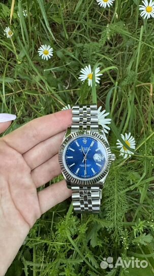 Мужские наручные часы Rolex Datejust blue dial