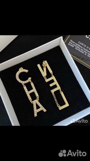 Серьги chanel