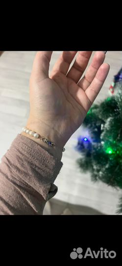 Браслет натуральный жемчуг