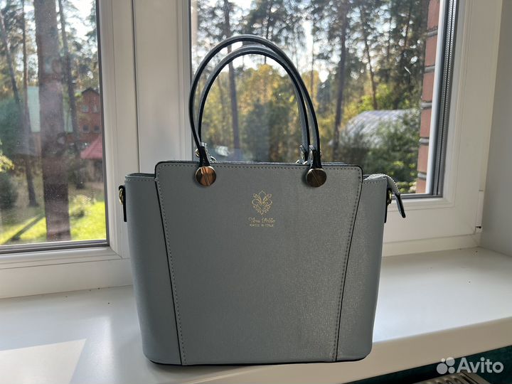 Сумка голубая Vera Pelle