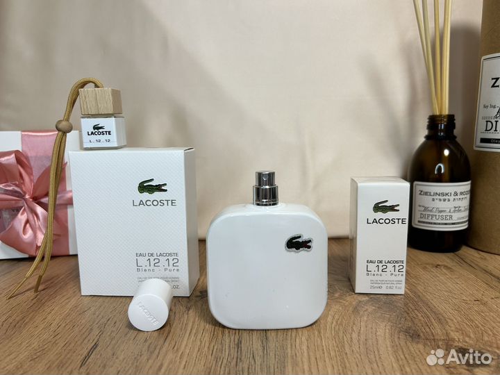 Мужские духи eau de lacoste l.12.12 blanc