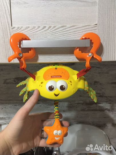 Игрушка музыкальная развивающая в машину в коляску