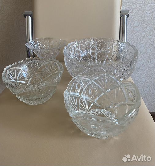 Салатница хрустальная креманка СССР