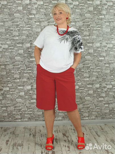 Шорты женские, удлинённые. Р.60. Беларусь