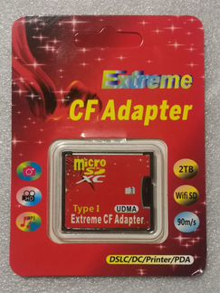 Адаптер переходник microSD на CF Compact Flash