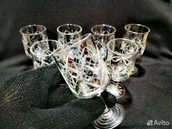 СССР, хрусталь, винтажные рюмки