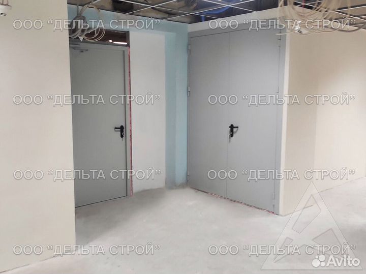 Промышленные ворота с калиткой